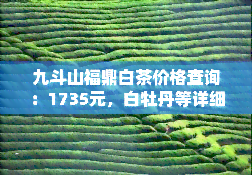 九斗山福鼎白茶价格查询：1735元，白牡丹等详细信息