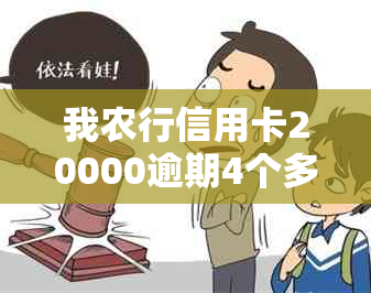 我农行信用卡20000逾期4个多5个月了会怎么样？