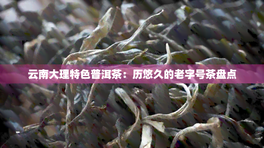 云南大理特色普洱茶：历悠久的老字号茶盘点