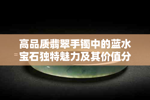 高品质翡翠手镯中的蓝水宝石独特魅力及其价值分析