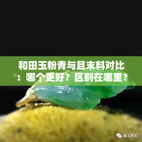 和田玉粉青与且末料对比：哪个更好？区别在哪里？价格如何？功效有何特点？