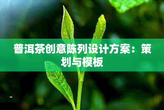 普洱茶创意陈列设计方案：策划与模板