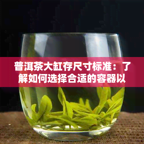 普洱茶大缸存尺寸标准：了解如何选择合适的容器以保持茶叶品质与口感