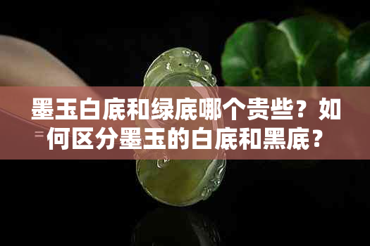 墨玉白底和绿底哪个贵些？如何区分墨玉的白底和黑底？