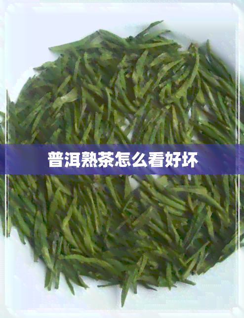 普洱熟茶怎么看好坏