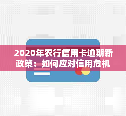 2020年农行信用卡逾期新政策：如何应对信用危机与提升信用评分？