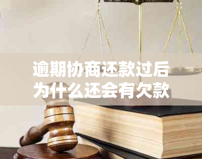 逾期协商还款过后为什么还会有欠款呢-再次逾期后的处理方法