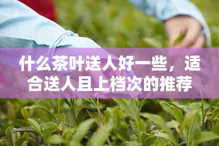 什么茶叶送人好一些，适合送人且上档次的推荐