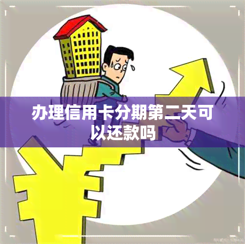 办理信用卡分期第二天可以还款吗