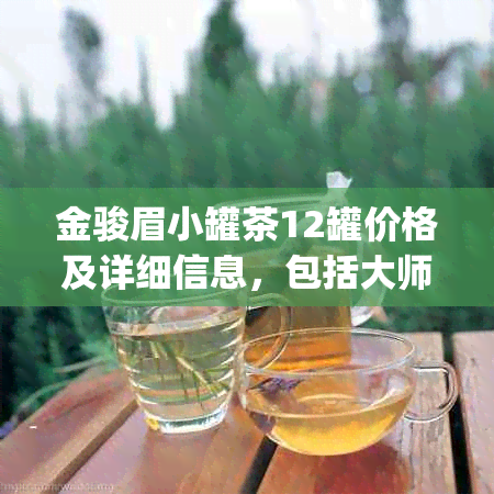 金骏眉小罐茶12罐价格及详细信息，包括大师作品和红茶40g装的价格。