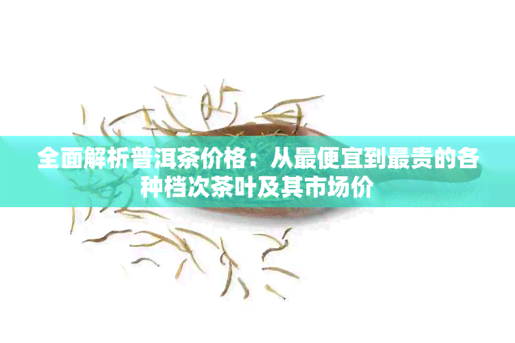 全面解析普洱茶价格：从更便宜到最贵的各种档次茶叶及其市场价