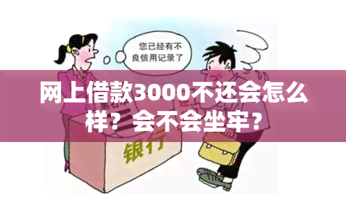 网上借款3000不还会怎么样？会不会坐牢？