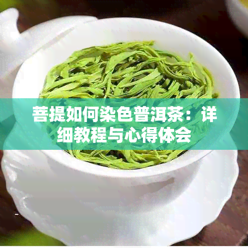 菩提如何染色普洱茶：详细教程与心得体会