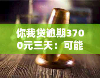 你我贷逾期3700元三天：可能面临的严重后果与还款策略