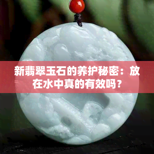 新翡翠玉石的养护秘密：放在水中真的有效吗？