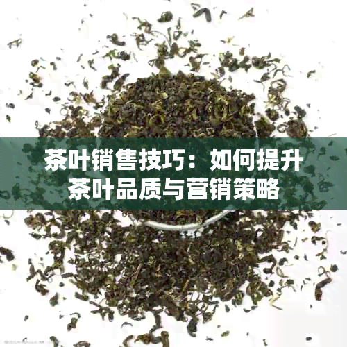 茶叶销售技巧：如何提升茶叶品质与营销策略