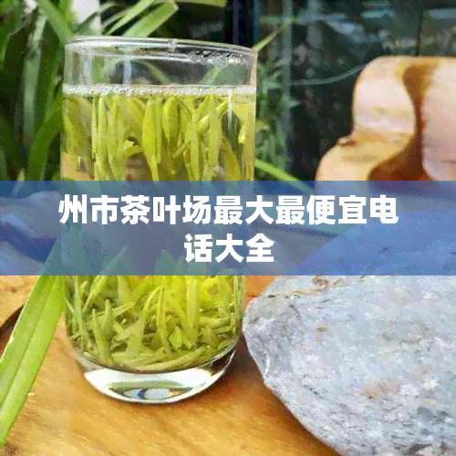 州市茶叶场更大更便宜电话大全