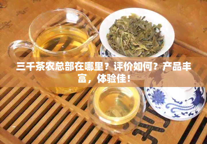 三千茶农总部在哪里？评价如何？产品丰富，体验佳！