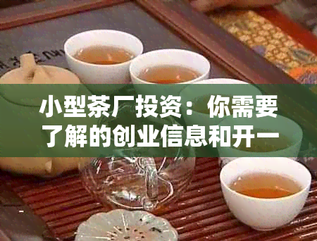 小型茶厂投资：你需要了解的创业信息和开一家茶厂的多少钱