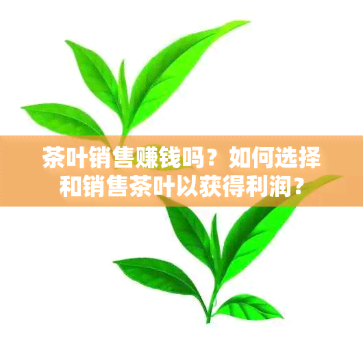 茶叶销售赚钱吗？如何选择和销售茶叶以获得利润？