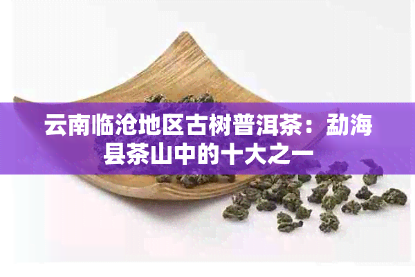 云南临沧地区古树普洱茶：勐海县茶山中的十大之一