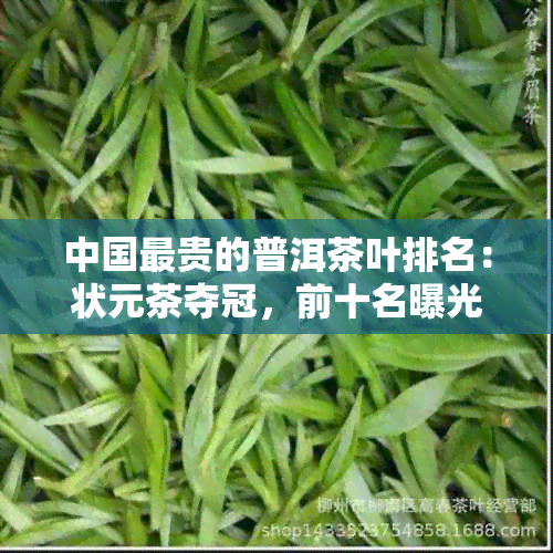 中国最贵的普洱茶叶排名：状元茶夺冠，前十名曝光，每斤售价惊人！