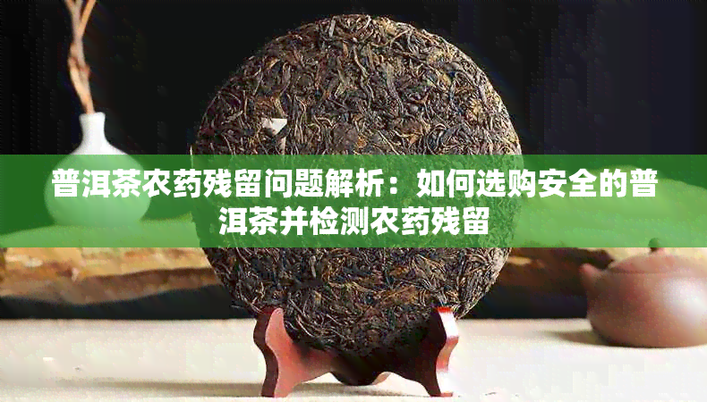 普洱茶农残留问题解析：如何选购安全的普洱茶并检测农残留