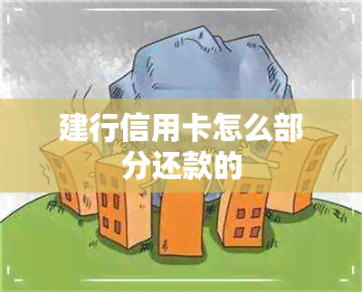 建行信用卡怎么部分还款的