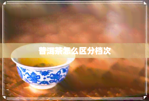 普洱茶怎么区分档次