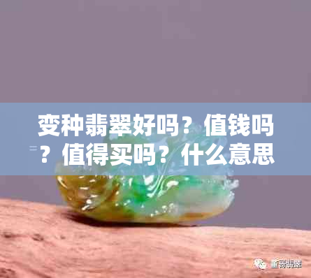 变种翡翠好吗？值钱吗？值得买吗？什么意思？