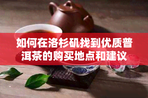 如何在洛杉矶找到优质普洱茶的购买地点和建议