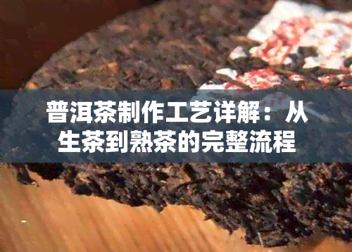 普洱茶制作工艺详解：从生茶到熟茶的完整流程