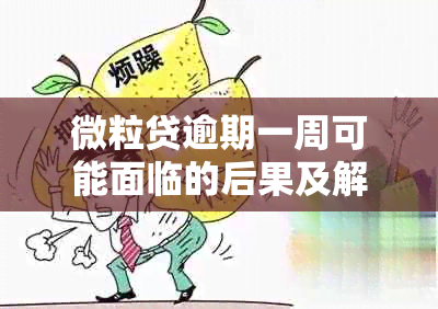 微粒贷逾期一周可能面临的后果及解决方法，你了解吗？