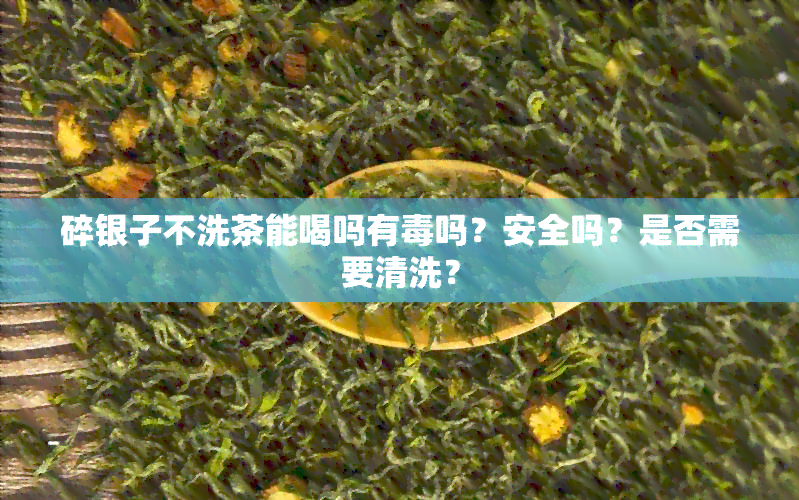 碎银子不洗茶能喝吗有吗？安全吗？是否需要清洗？