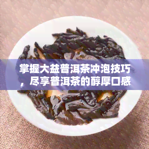 掌握大益普洱茶冲泡技巧，尽享普洱茶的醇厚口感全攻略