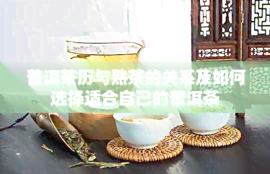 普洱茶历与熟茶的关系及如何选择适合自己的普洱茶