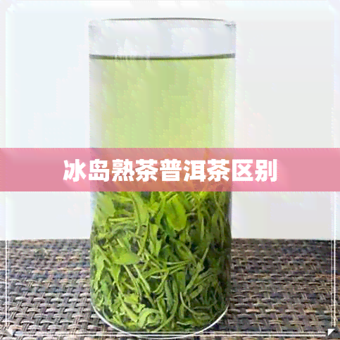 冰岛熟茶普洱茶区别