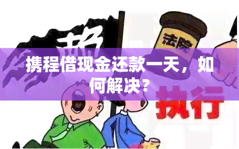 携程借现金还款一天，如何解决？