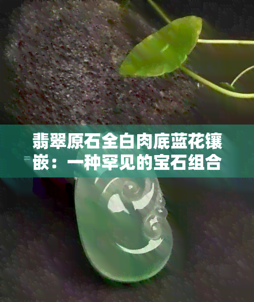 翡翠原石全白肉底蓝花镶嵌：一种罕见的宝石组合，如何鉴别与欣赏？