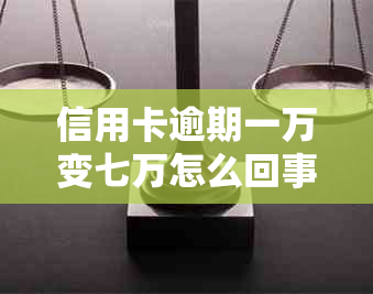 信用卡逾期一万变七万怎么回事：信用透支导致巨额欠款的原因和应对方法