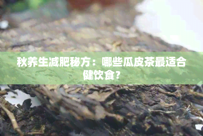 秋养生减肥秘方：哪些瓜皮茶最适合健饮食？