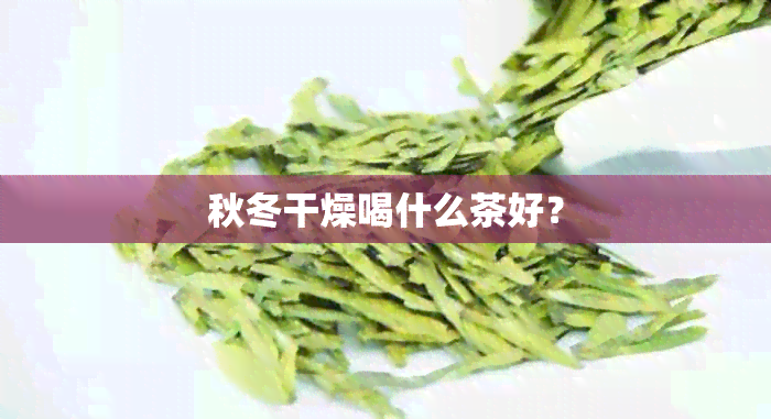 秋冬干燥喝什么茶好？