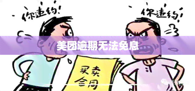 美团逾期无法免息