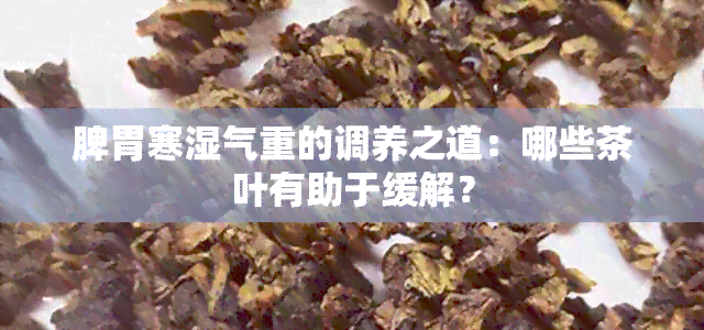 脾胃寒湿气重的调养之道：哪些茶叶有助于缓解？