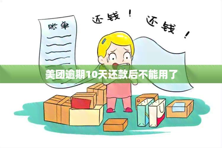 美团逾期10天还款后不能用了