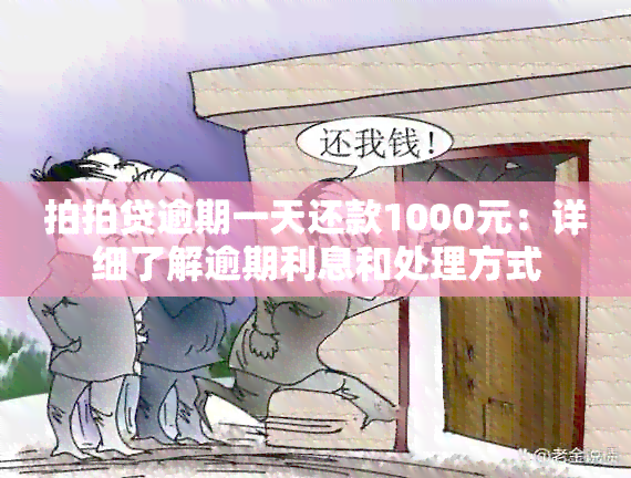 拍拍贷逾期一天还款1000元：详细了解逾期利息和处理方式