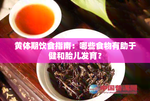 黄体期饮食指南：哪些食物有助于健和胎儿发育？