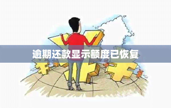 逾期还款显示额度已恢复