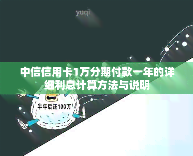 中信信用卡1万分期付款一年的详细利息计算方法与说明