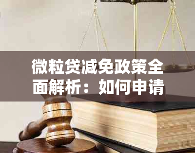 微粒贷减免政策全面解析：如何申请、条件及影响一文看懂